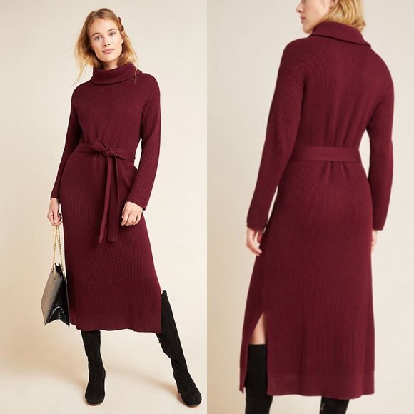 Anthropologie Dresses & Skirts - Anthropologie Carlotta Turtleneck Sweater Dress S